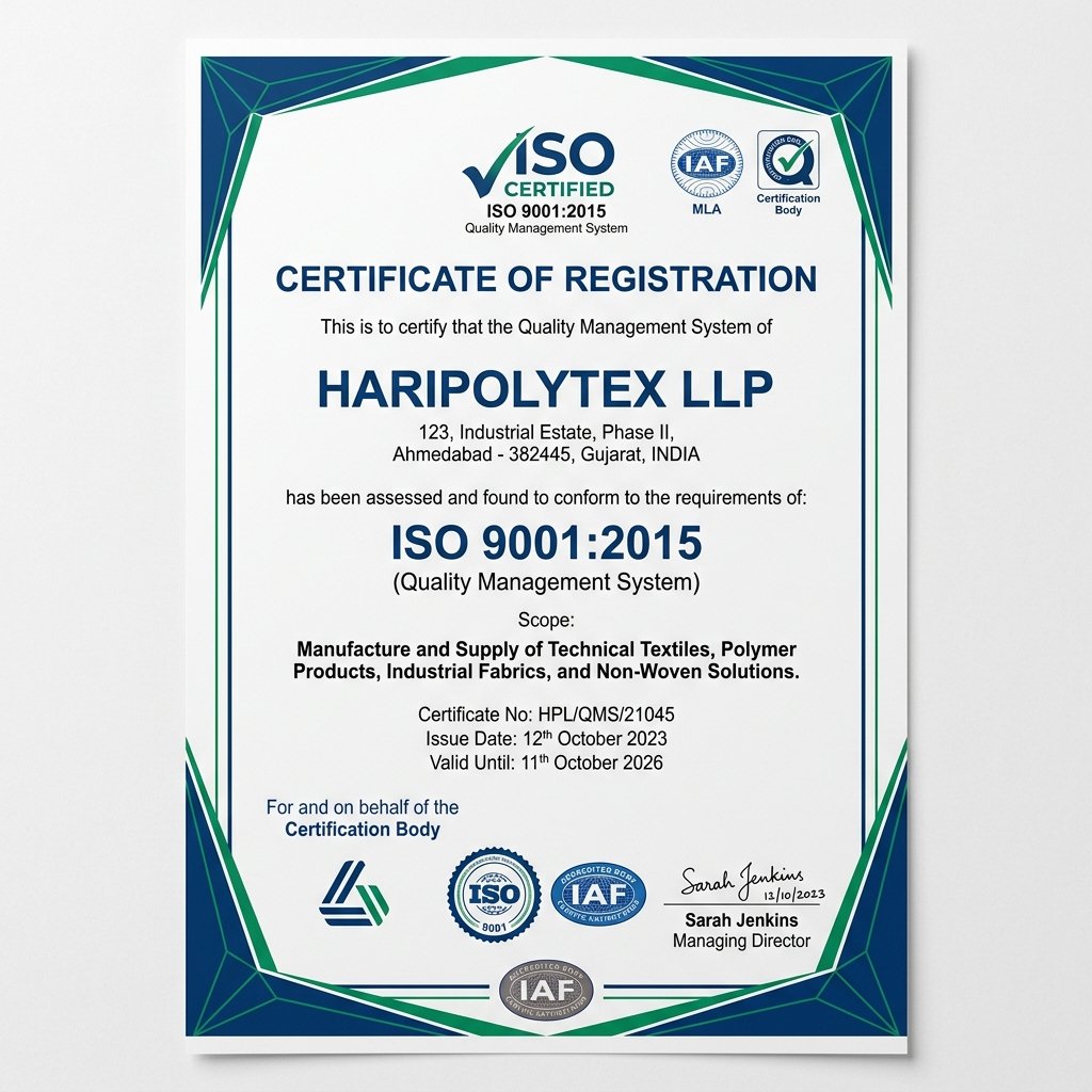 ISO 9001:2015 Quality Management System Certificate
