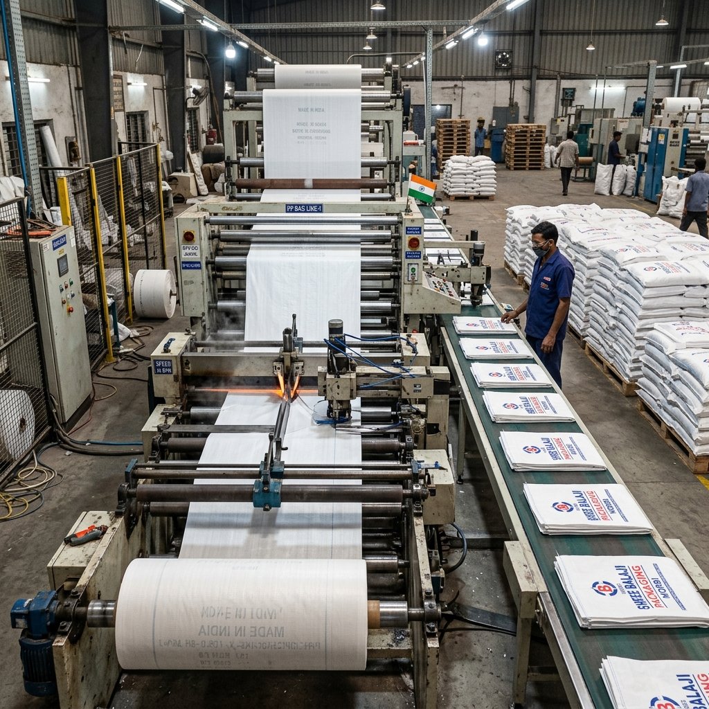 Automated cutting, folding and stitching bag conversion lines